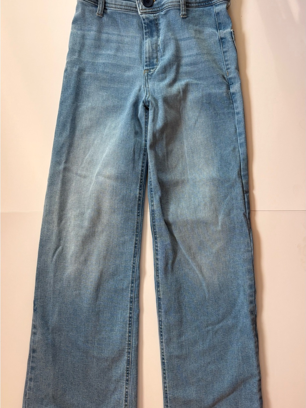Oat New York Light Blue Wide-Leg Jeans